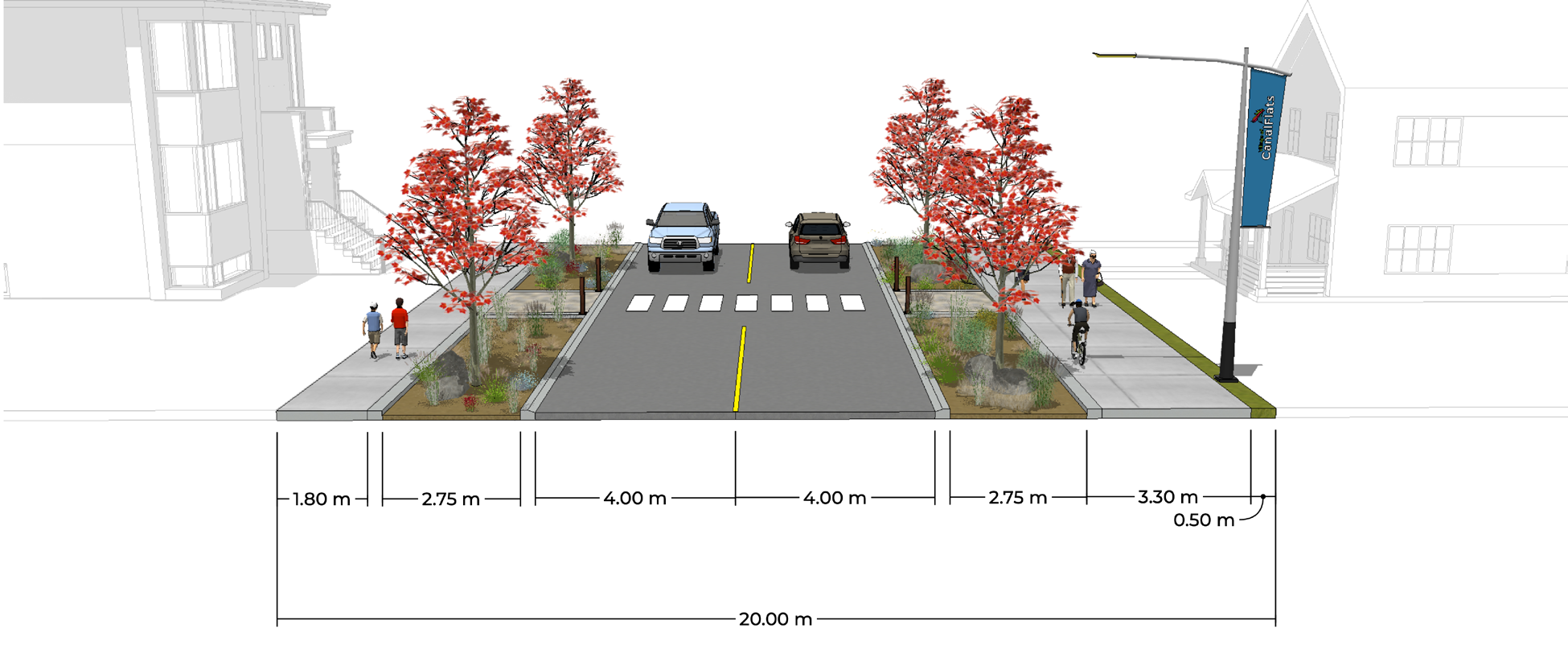 CANAL FLATS DOWNTOWN STREETSCAPE PLAN